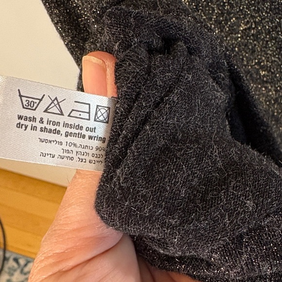 Black & Gold Glitter Women's Top - Picture 4 of 6